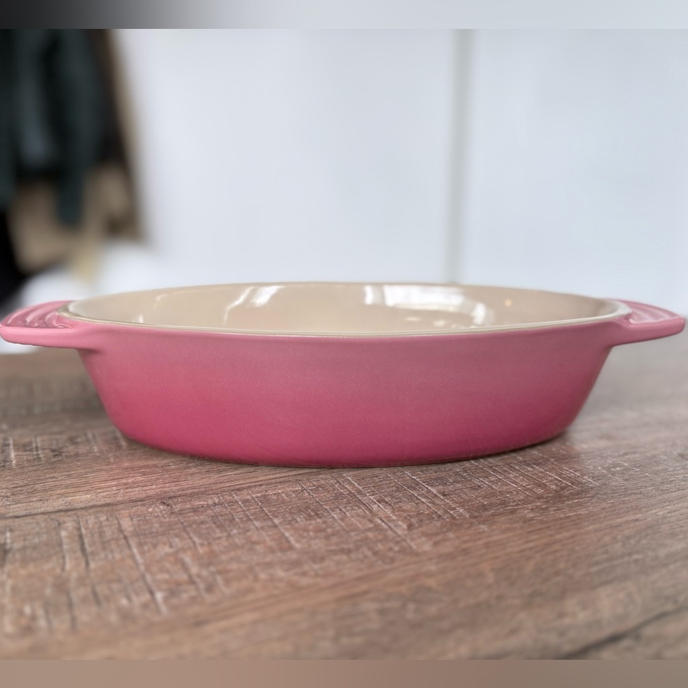 Pink Le Creuset Oval Dish
